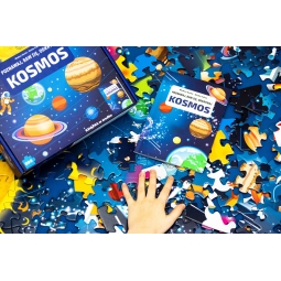 KOSMOS KSIĄŻKA I PUZZLE 205 EL. POZNAWAJ BAW SIĘ ODKRYWAJ